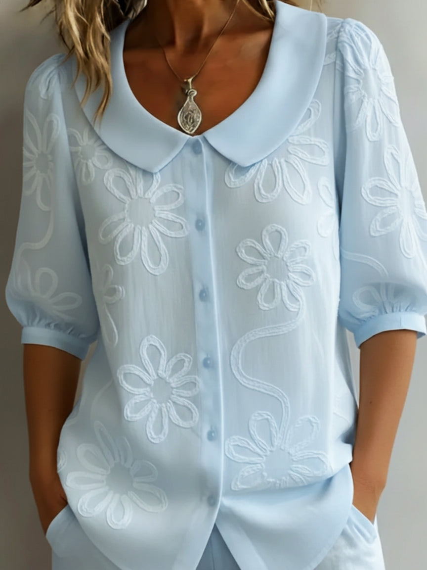 Aurélie | Light Floral Blouse