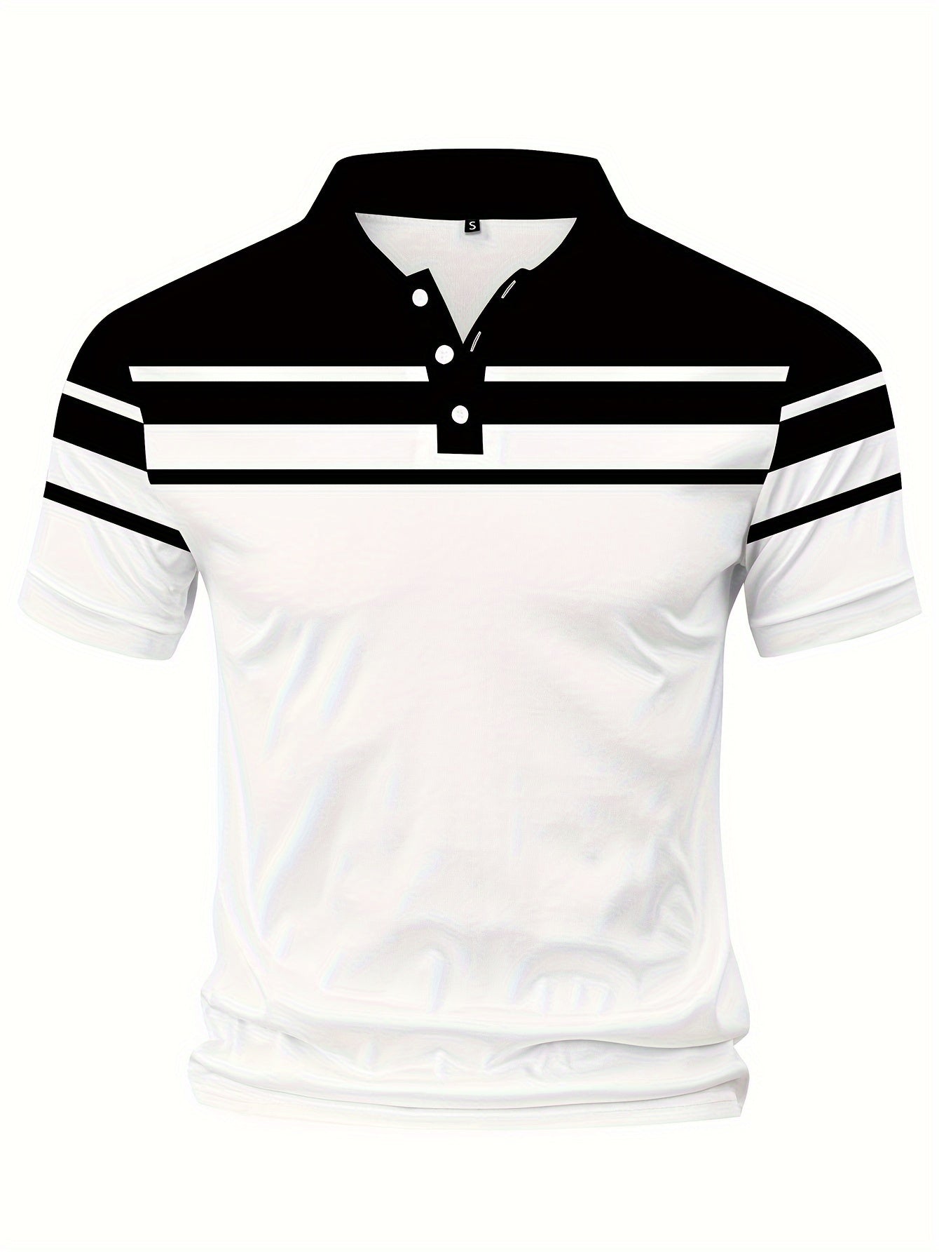 Crane | Men's Chest Stripe Short Sleeve Polo Shirt