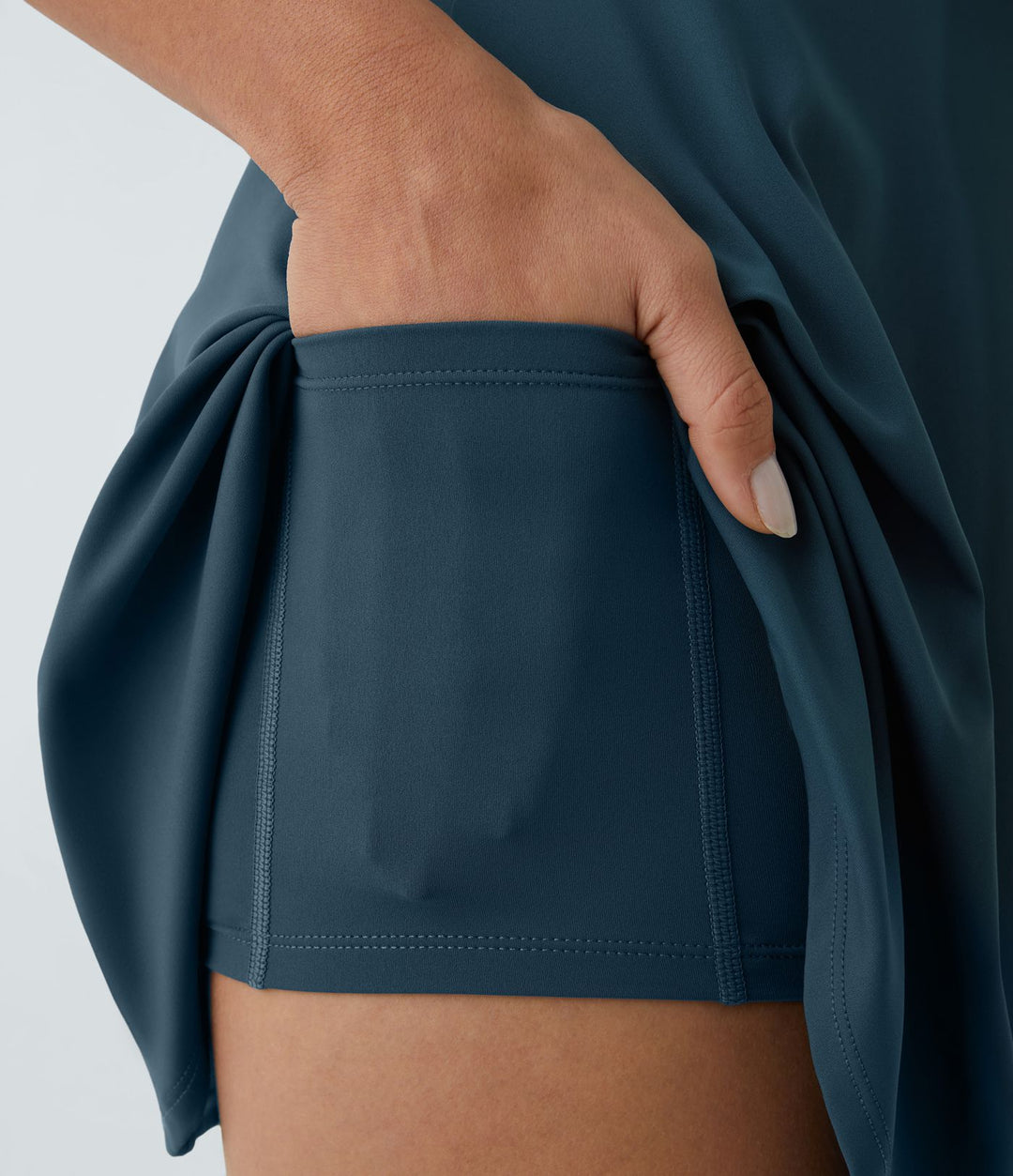 SoftlyZero™ Airy Backless Twisted Flare Low Support Dance Active Dress-Longer Length-Easy Peezy Edition A-D Cups