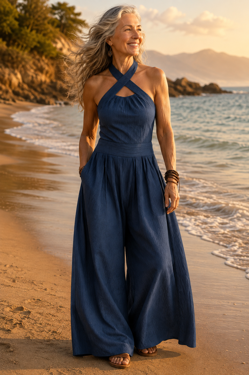 Bianca | Elegant Linen & Cotton Jumpsuit