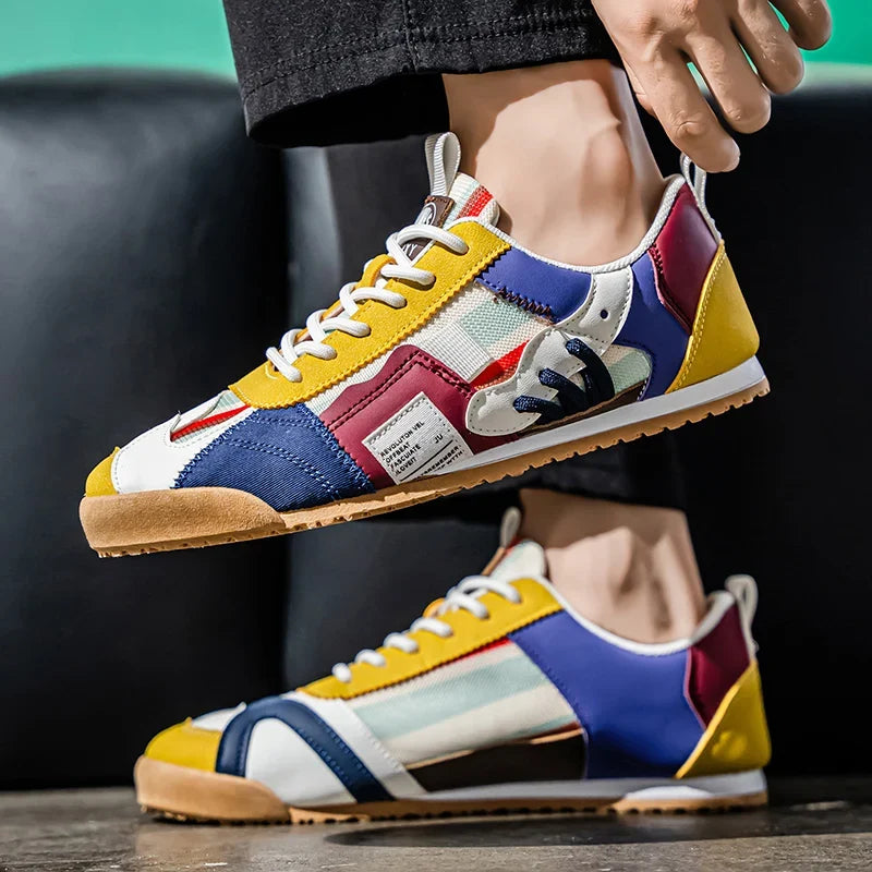 Gino | Sneakers rétro da uomo con dettagli color block