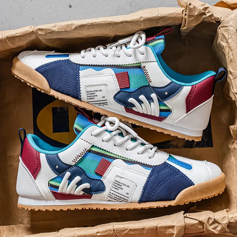 Gino | Sneakers rétro da uomo con dettagli color block