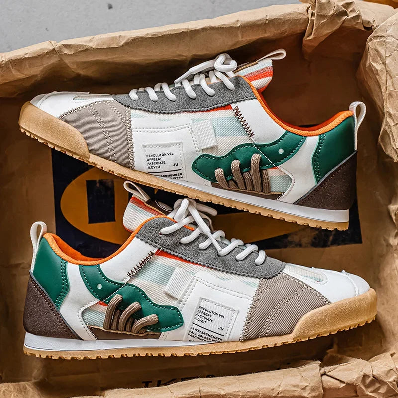 Gino | Sneakers rétro da uomo con dettagli color block