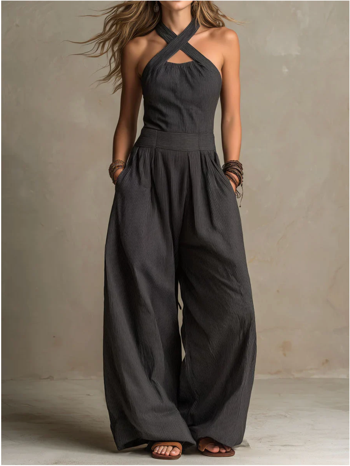 Bianca | Elegant Linen & Cotton Jumpsuit