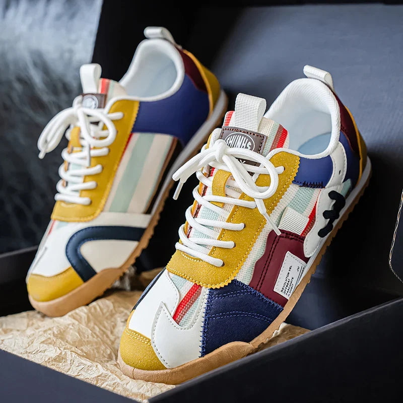 Gino | Sneakers rétro da uomo con dettagli color block