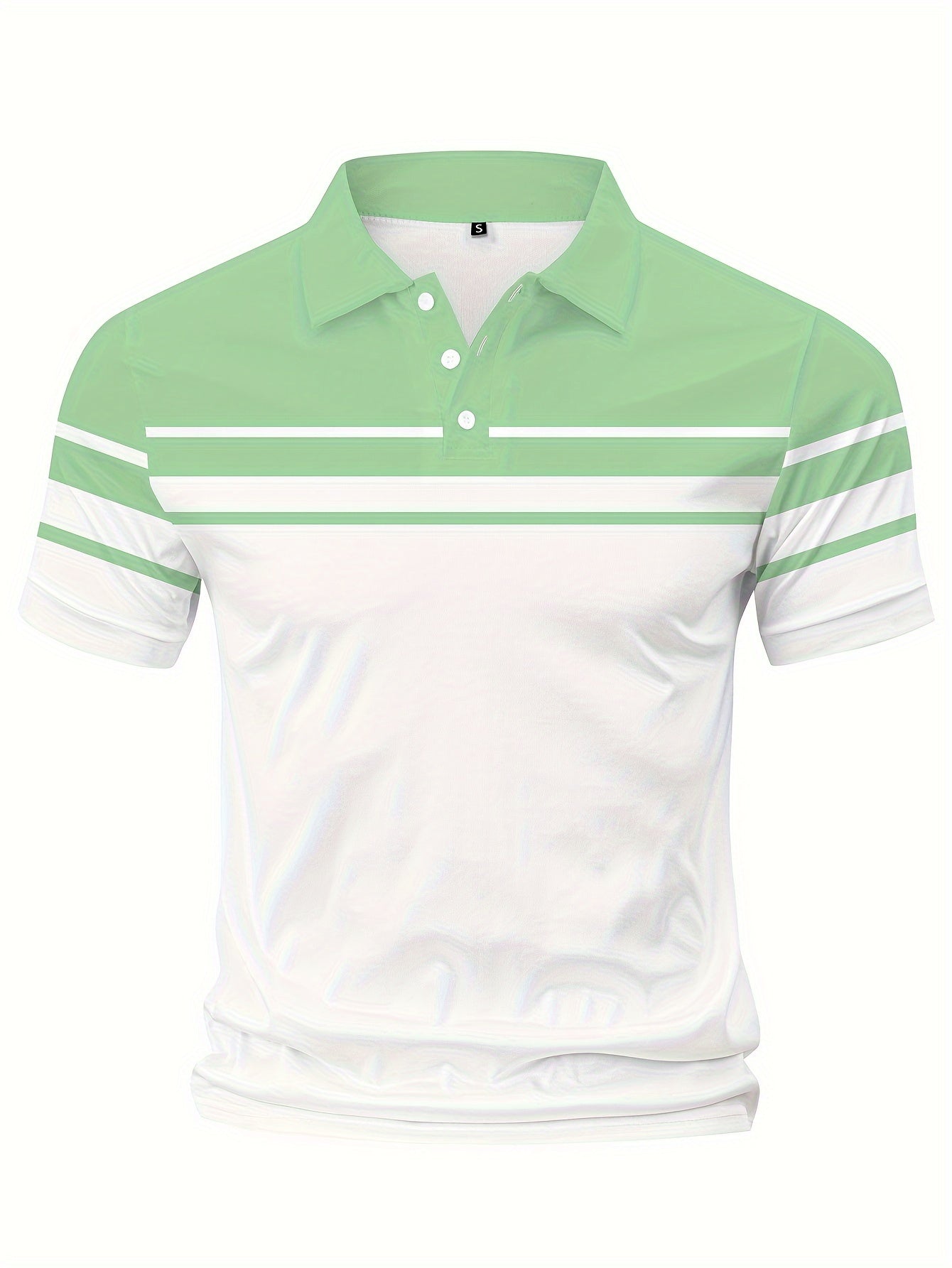 Crane | Men's Chest Stripe Short Sleeve Polo Shirt