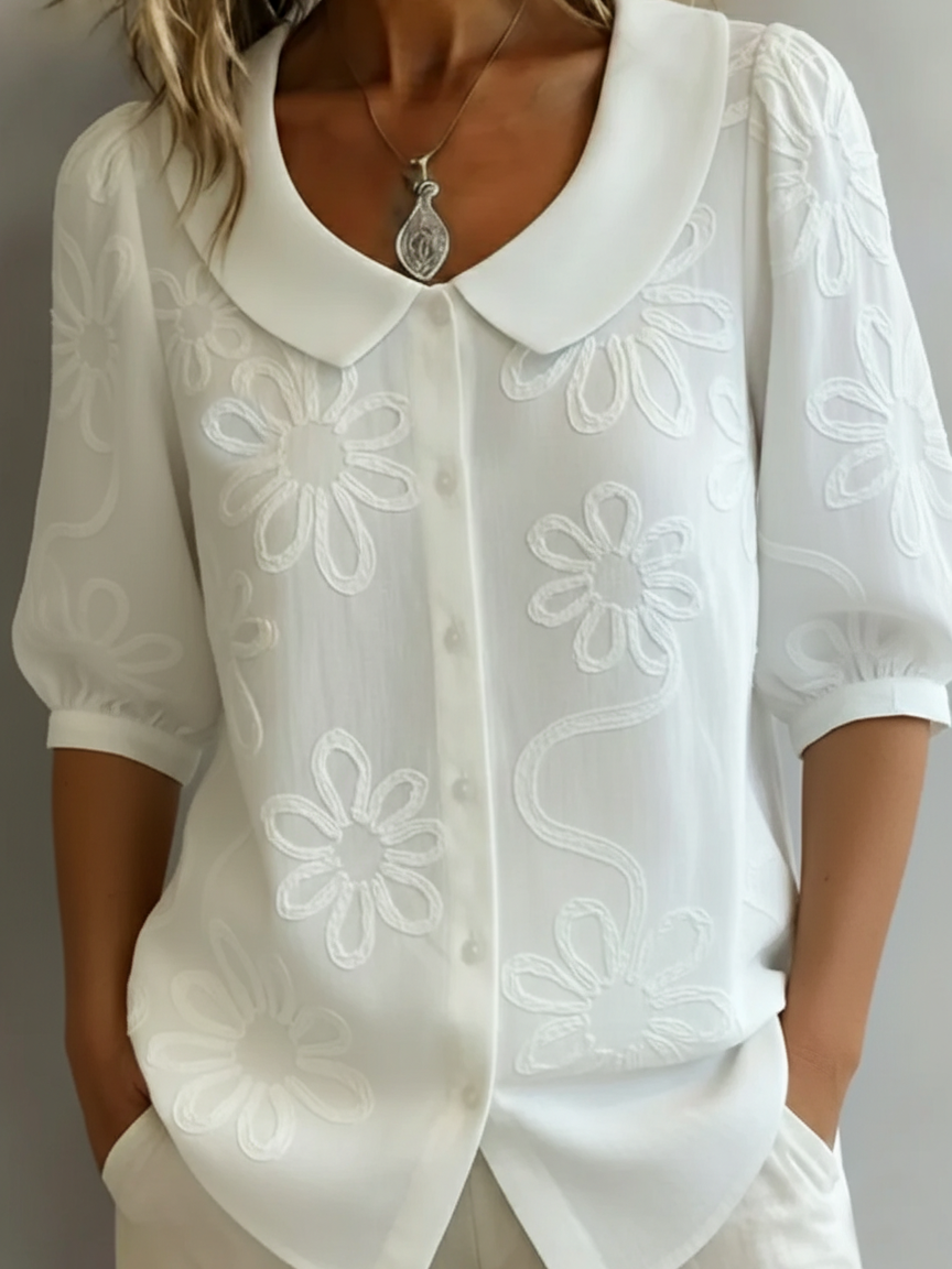 Aurélie | Light Floral Blouse