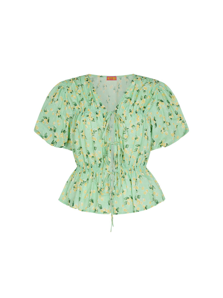 Emma Green Cherry Print Top