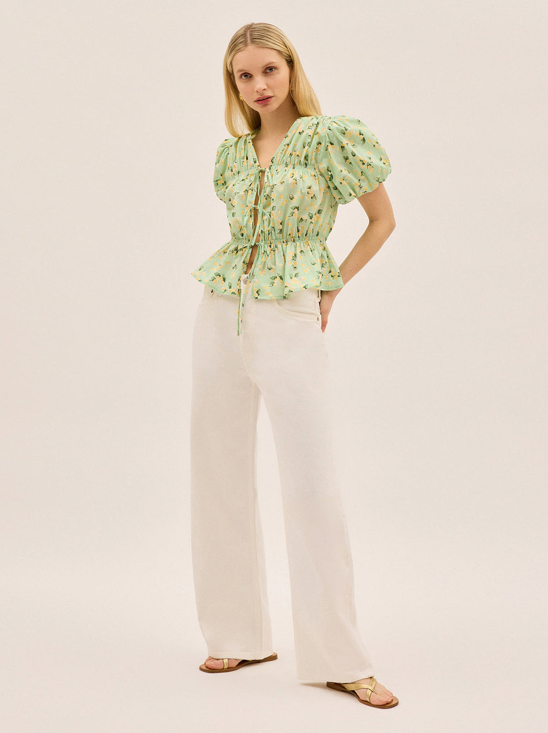 Emma Green Cherry Print Top