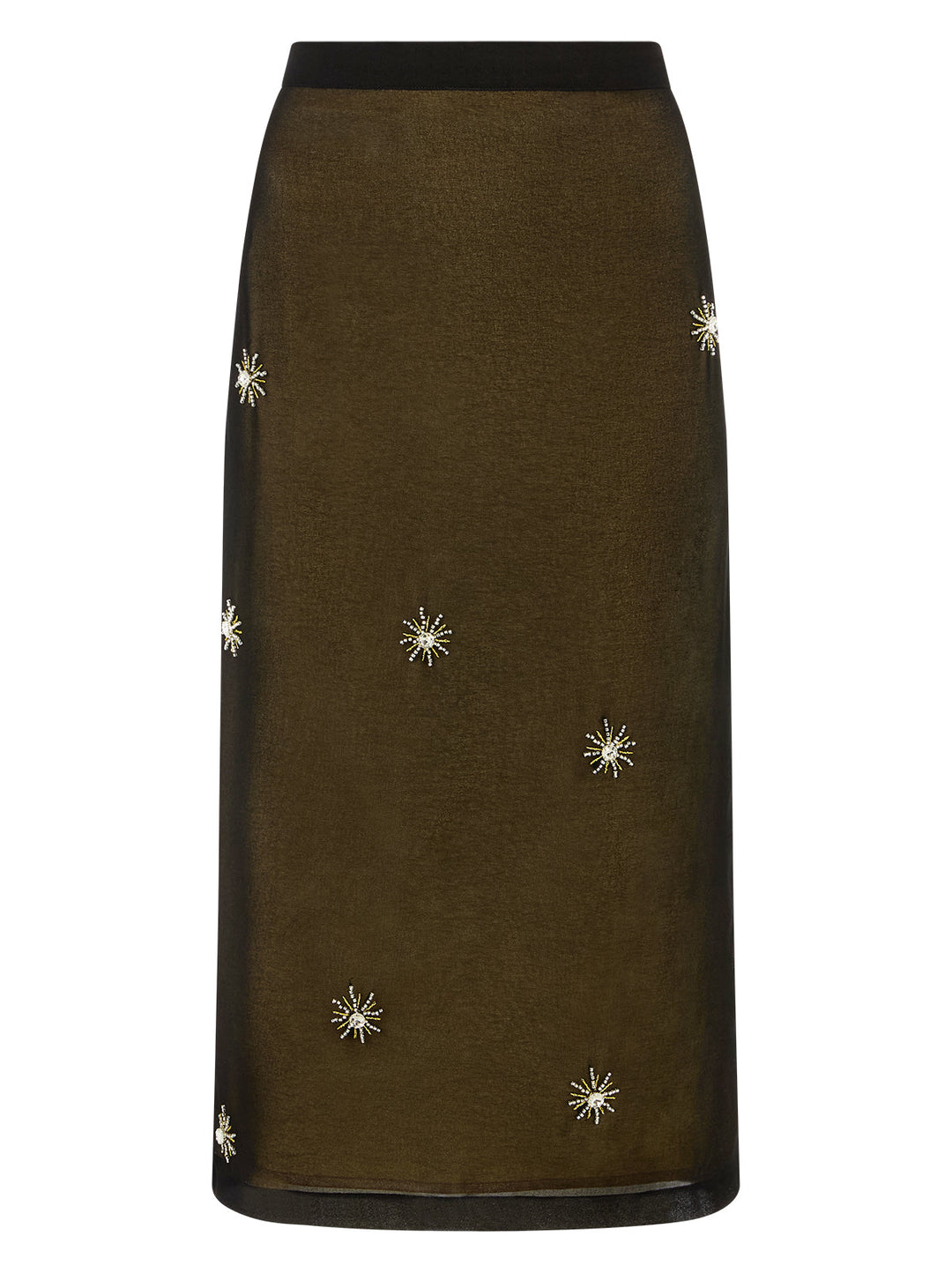 Jacqueline Black Embellished Skirt
