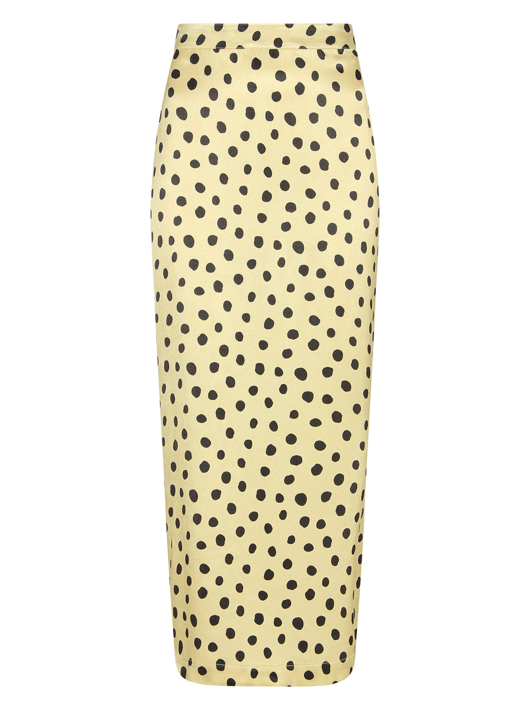 Laurel Butter Polka Dot Satin Skirt