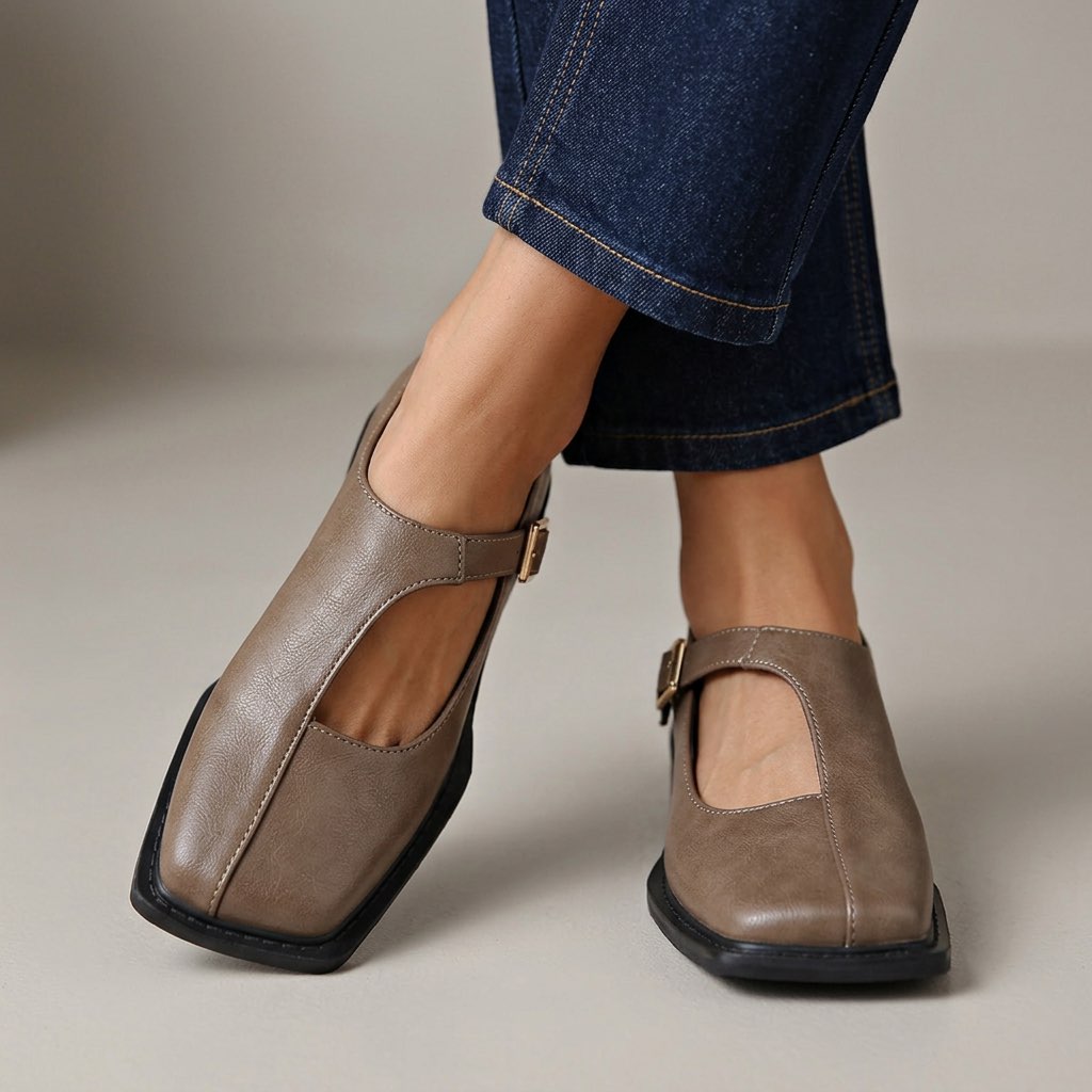 Ava | Comfort Leather Flats