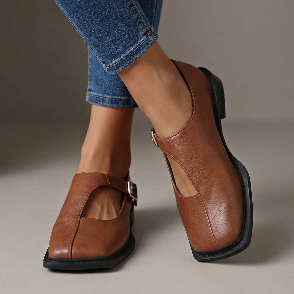 Ava | Comfort Leather Flats