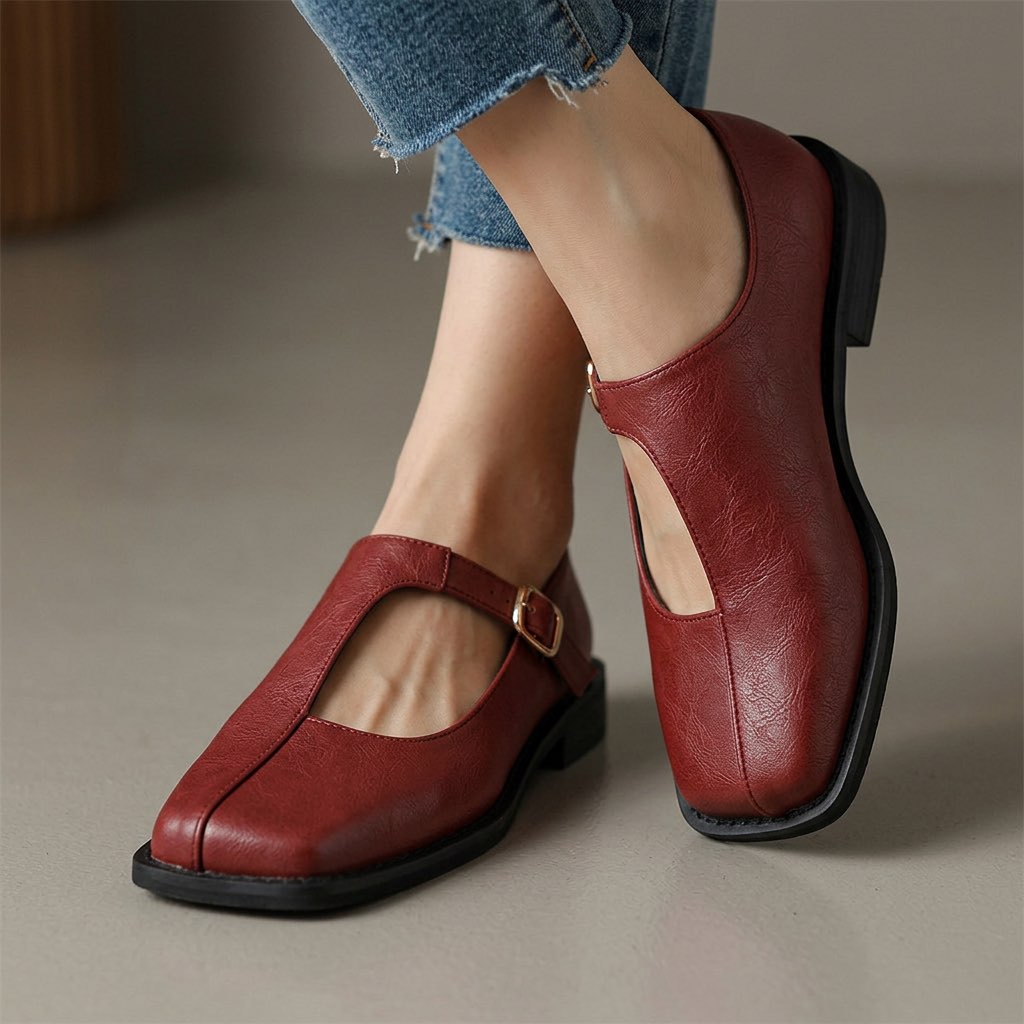 Ava | Comfort Leather Flats
