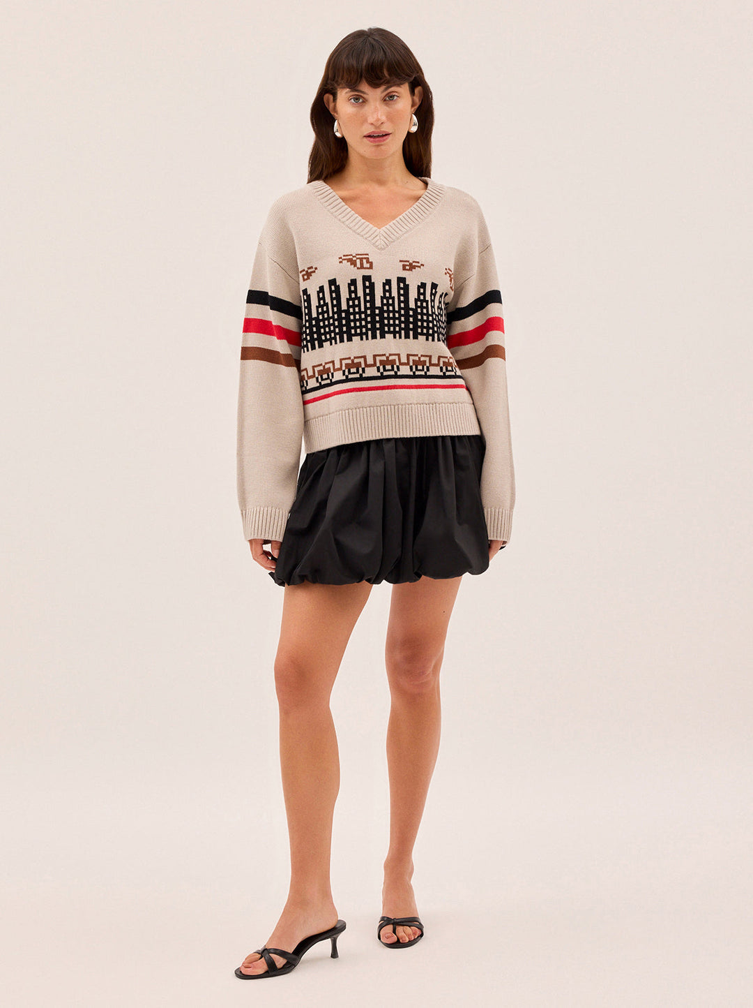 Noa City Intarsia Knit Jumper