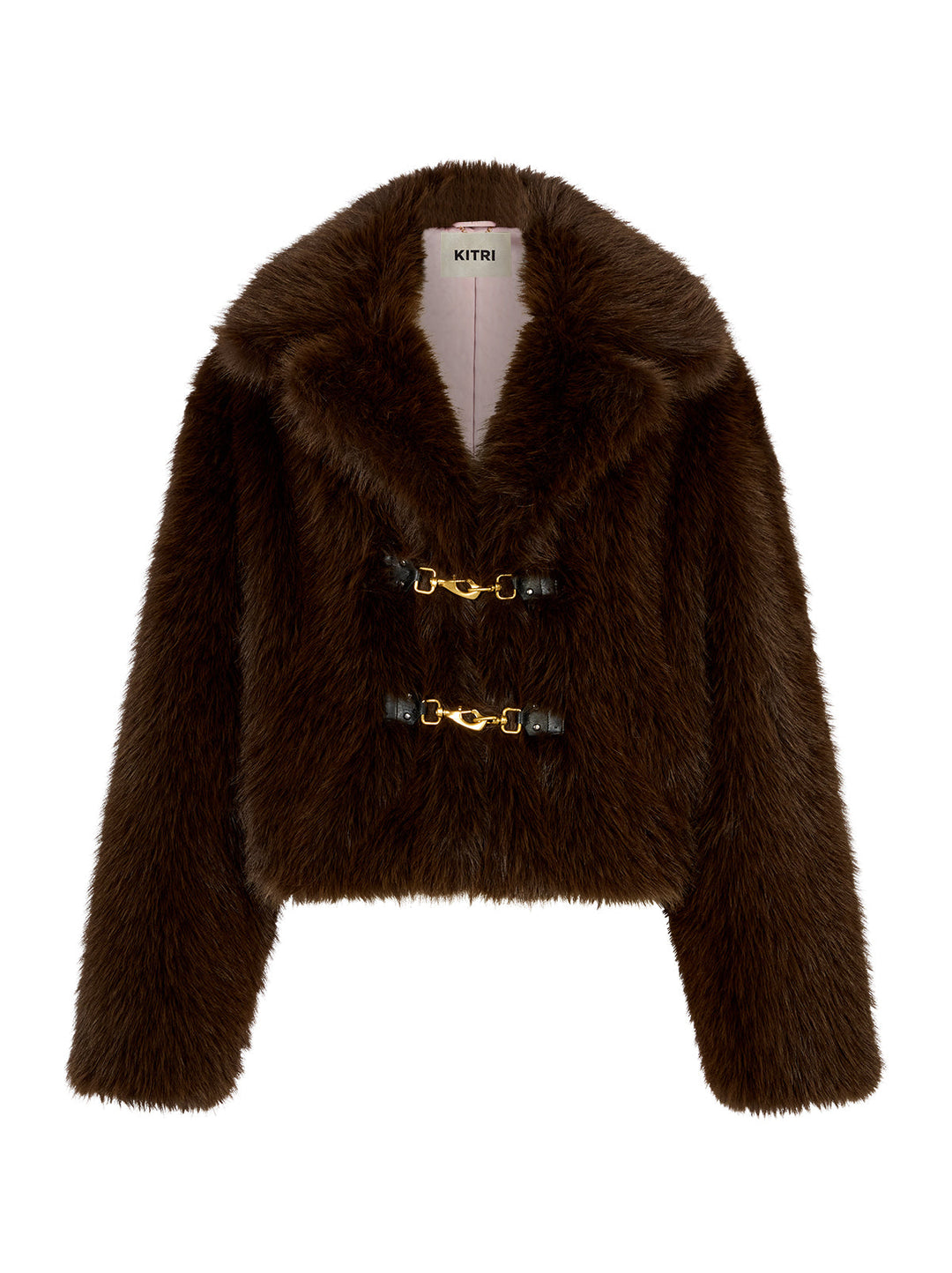 Noor Dark Chocolate Faux Fur Jacket