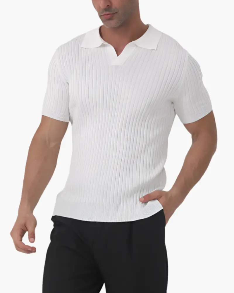 Florence | Ribbed Cotton Polo