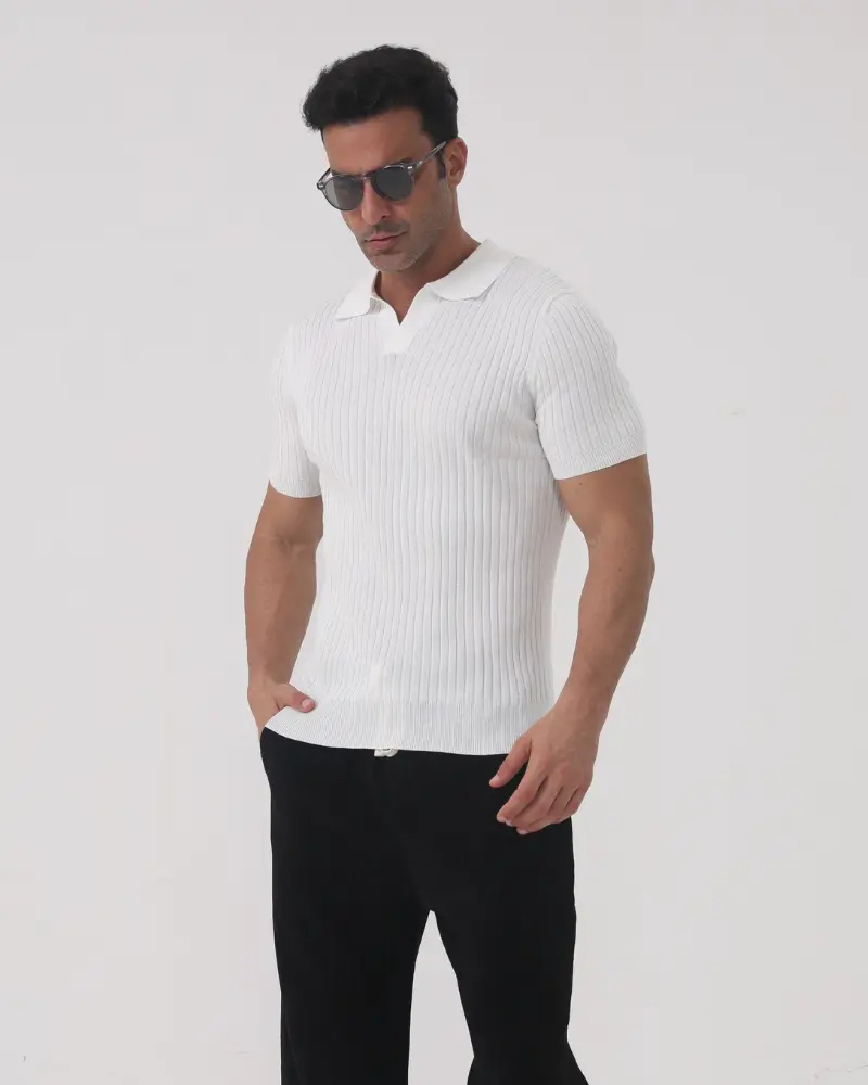 Florence | Ribbed Cotton Polo