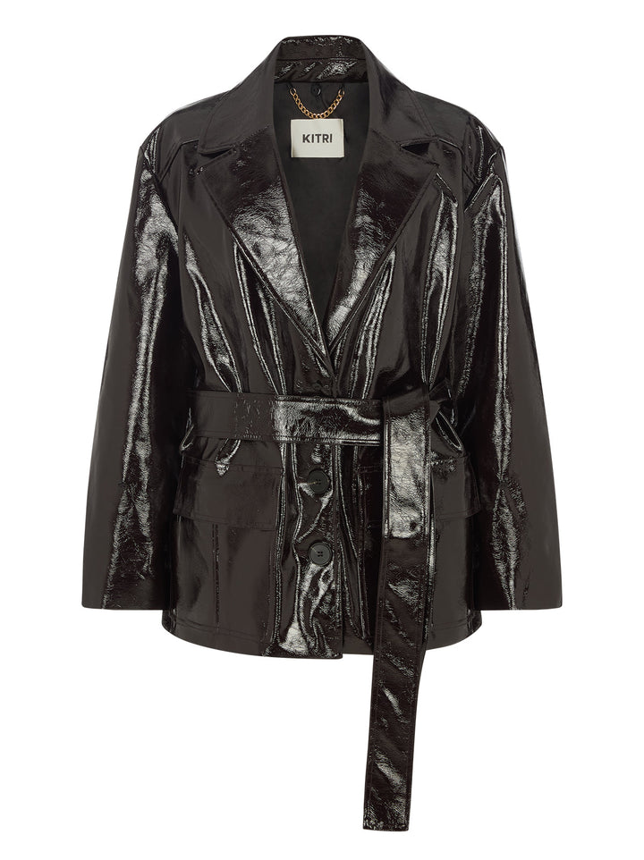 Sophie Dark Chocolate Vinyl Jacket